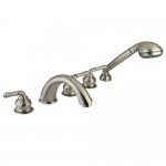 Kingston Brass Magellan Roman Tub Faucet with Hand Shower, Brushed Nickel