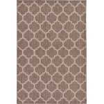 Rug Unique Loom Outdoor Trellis Brown Rectangular 6' 0 x 9' 0