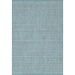 Rug Unique Loom Outdoor Trellis Teal Rectangular 6' 0 x 9' 0