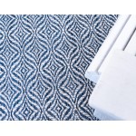 Rug Unique Loom Outdoor Trellis Navy Blue Rectangular 6' 0 x 9' 0