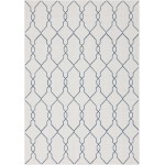 Rug Unique Loom Outdoor Trellis Ivory Rectangular 6' 0 x 9' 0