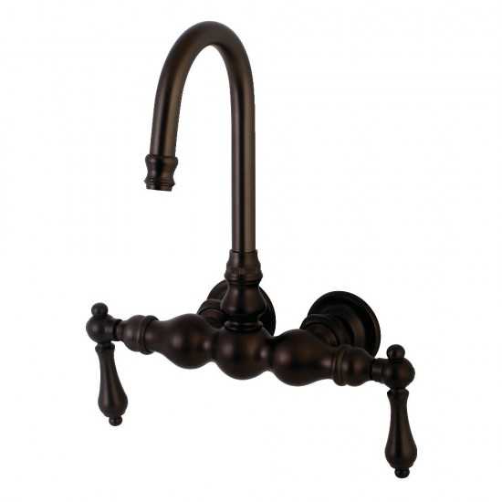 Aqua Vintage Vintage 3-3/8 Inch Wall Mount Tub Faucet, Oil Rubbed Bronze