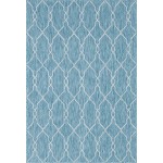 Rug Unique Loom Outdoor Trellis Blue Rectangular 6' 0 x 9' 0