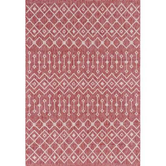 Rug Unique Loom Outdoor Trellis Rust Red Rectangular 6' 0 x 9' 0