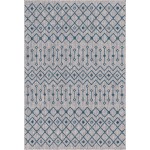 Rug Unique Loom Outdoor Trellis Gray Rectangular 6' 0 x 9' 0