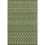 Rug Unique Loom Outdoor Trellis Green Rectangular 6' 0 x 9' 0