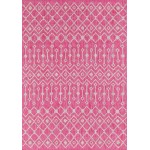 Rug Unique Loom Outdoor Trellis Pink Rectangular 6' 0 x 9' 0