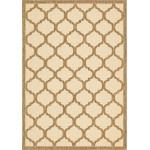 Rug Unique Loom Outdoor Trellis Brown Rectangular 6' 0 x 9' 0
