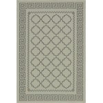 Rug Unique Loom Outdoor Trellis Gray Rectangular 6' 0 x 9' 0