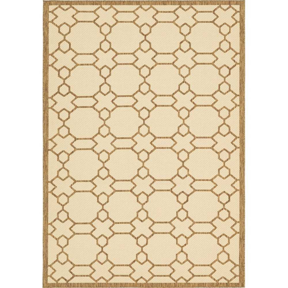 Rug Unique Loom Outdoor Trellis Beige Rectangular 6' 0 x 9' 0 Rug Unique Loom Outdoor Trellis Beige Rectangular 6' 0 x 9' 0
