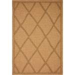 Rug Unique Loom Outdoor Trellis Light Brown Rectangular 6' 0 x 9' 0