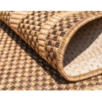 Rug Unique Loom Outdoor Trellis Brown Rectangular 6' 0 x 9' 0