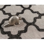 Rug Unique Loom Outdoor Trellis Black Rectangular 6' 0 x 9' 0