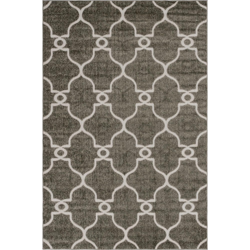 Rug Unique Loom Outdoor Trellis Gray Rectangular 6' 0 x 9' 0 Rug Unique Loom Outdoor Trellis Gray Rectangular 6' 0 x 9' 0