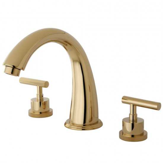 Kingston Brass Manhattan Roman Tub Faucet, Polished Brass