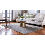 Rug Unique Loom Outdoor Trellis Gray Rectangular 6' 0 x 9' 0