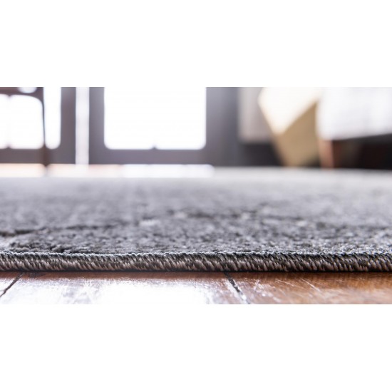 Rug Unique Loom Outdoor Trellis Gray Rectangular 6' 0 x 9' 0