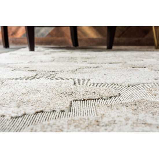 Rug Unique Loom Outdoor Trellis Ivory Rectangular 6' 0 x 9' 0
