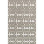 Rug Unique Loom Outdoor Trellis Gray Rectangular 5' 3 x 8' 0