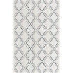 Rug Unique Loom Outdoor Trellis Ivory Rectangular 5' 3 x 8' 0