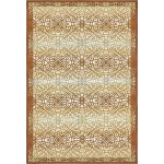 Rug Unique Loom Outdoor Trellis Beige/Brown Rectangular 5' 3 x 8' 0