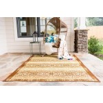 Rug Unique Loom Outdoor Trellis Beige/Brown Rectangular 5' 3 x 8' 0