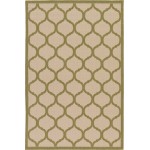 Rug Unique Loom Outdoor Trellis Olive Rectangular 5' 3 x 8' 0