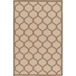 Rug Unique Loom Outdoor Trellis Brown Rectangular 5' 3 x 8' 0