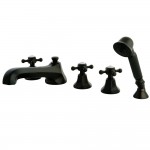 Kingston Brass Roman Tub Faucet with Hand Shower, Oil Rubbed Bronze