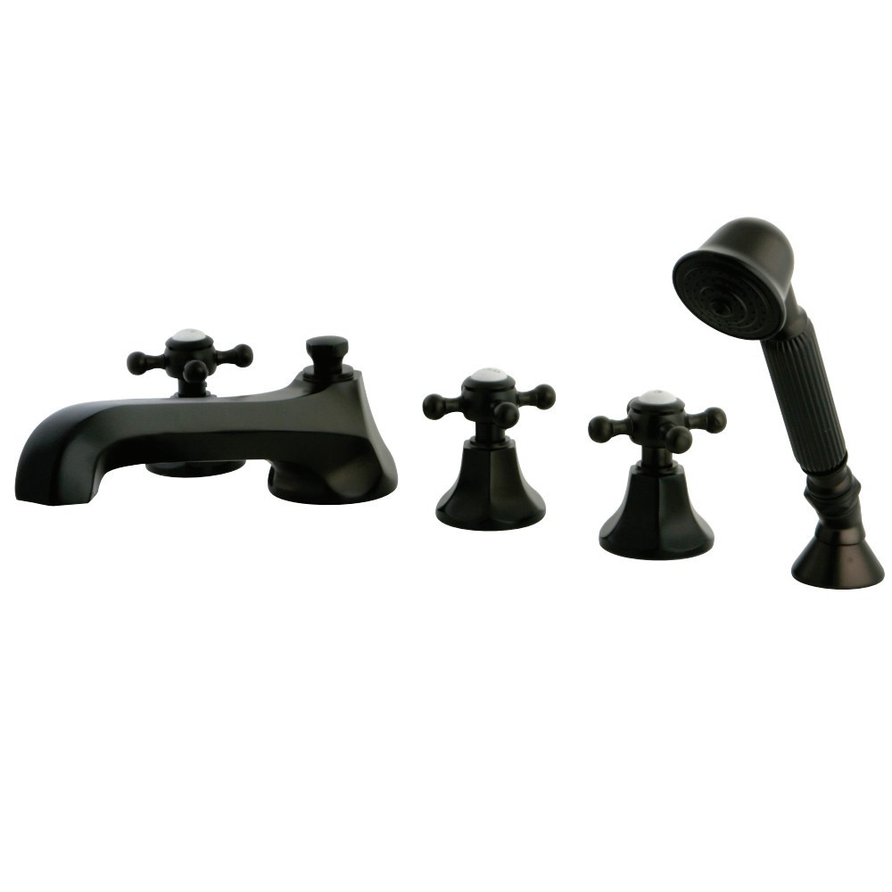 Kingston Brass Roman Tub Faucet with Hand Shower, Oil Rubbed Bronze