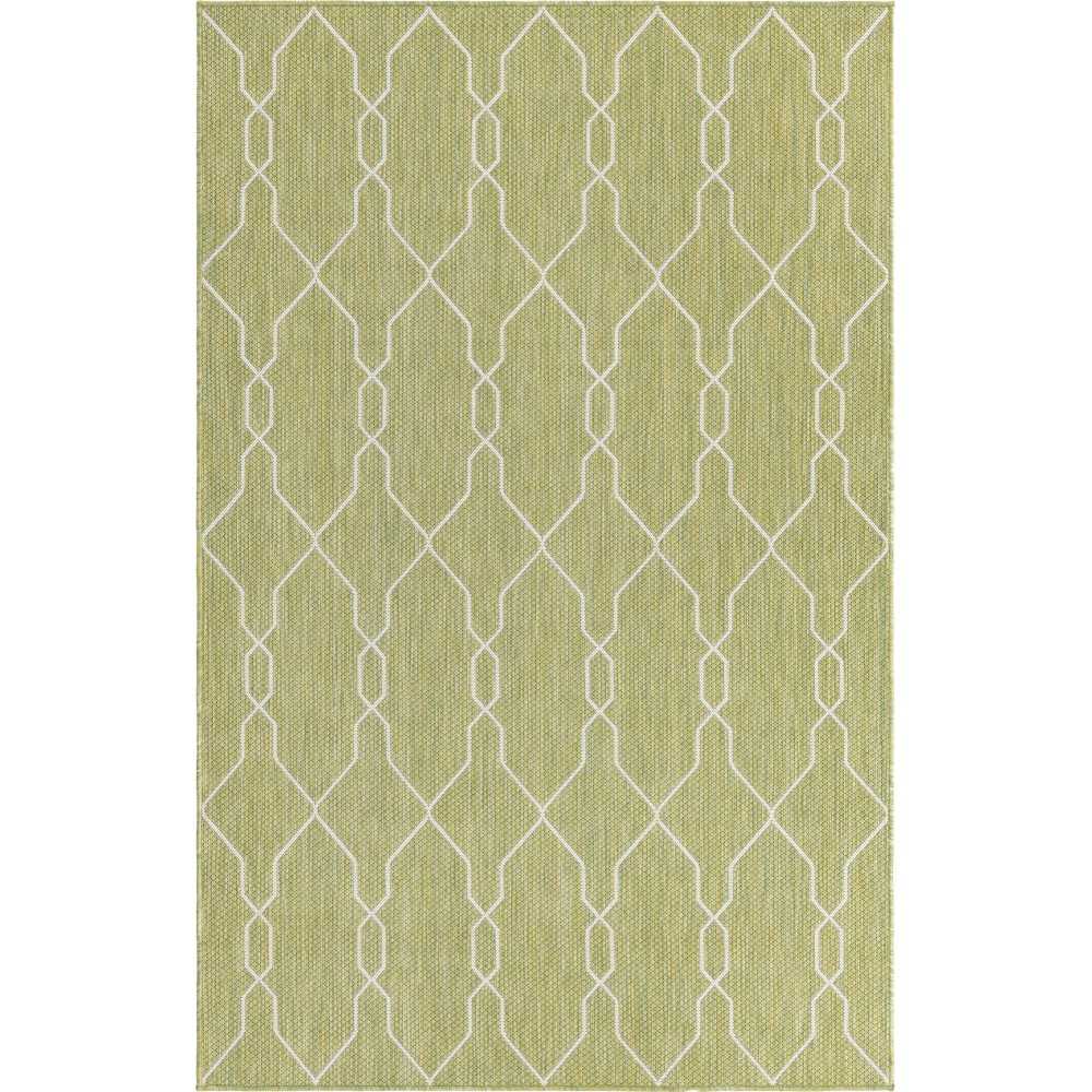 Rug Unique Loom Outdoor Trellis Green Rectangular 5' 0 x 8' 0 Rug Unique Loom Outdoor Trellis Green Rectangular 5' 0 x 8' 0