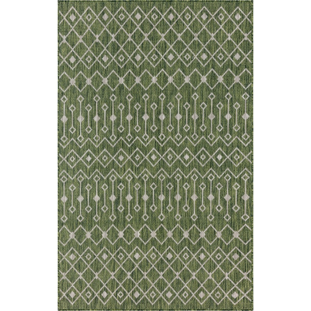 Rug Unique Loom Outdoor Trellis Green Rectangular 5' 0 x 8' 0 Rug Unique Loom Outdoor Trellis Green Rectangular 5' 0 x 8' 0
