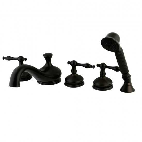 Kingston Brass Roman Tub Faucet with Hand Shower, Oil Rubbed Bronze