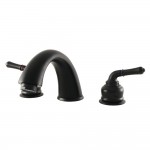 Kingston Brass Magellan Roman Tub Faucet, Matte Black