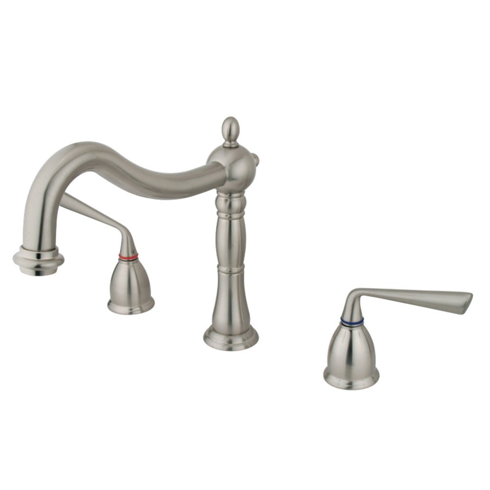 Kingston Brass Silver Sage Roman Tub Faucet, Brushed Nickel