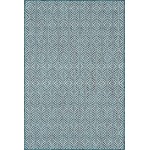 Rug Unique Loom Outdoor Trellis Teal Rectangular 4' 0 x 6' 0