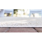 Rug Unique Loom Outdoor Trellis Tan Rectangular 4' 0 x 6' 0