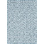 Rug Unique Loom Outdoor Trellis Blue Rectangular 4' 0 x 6' 0