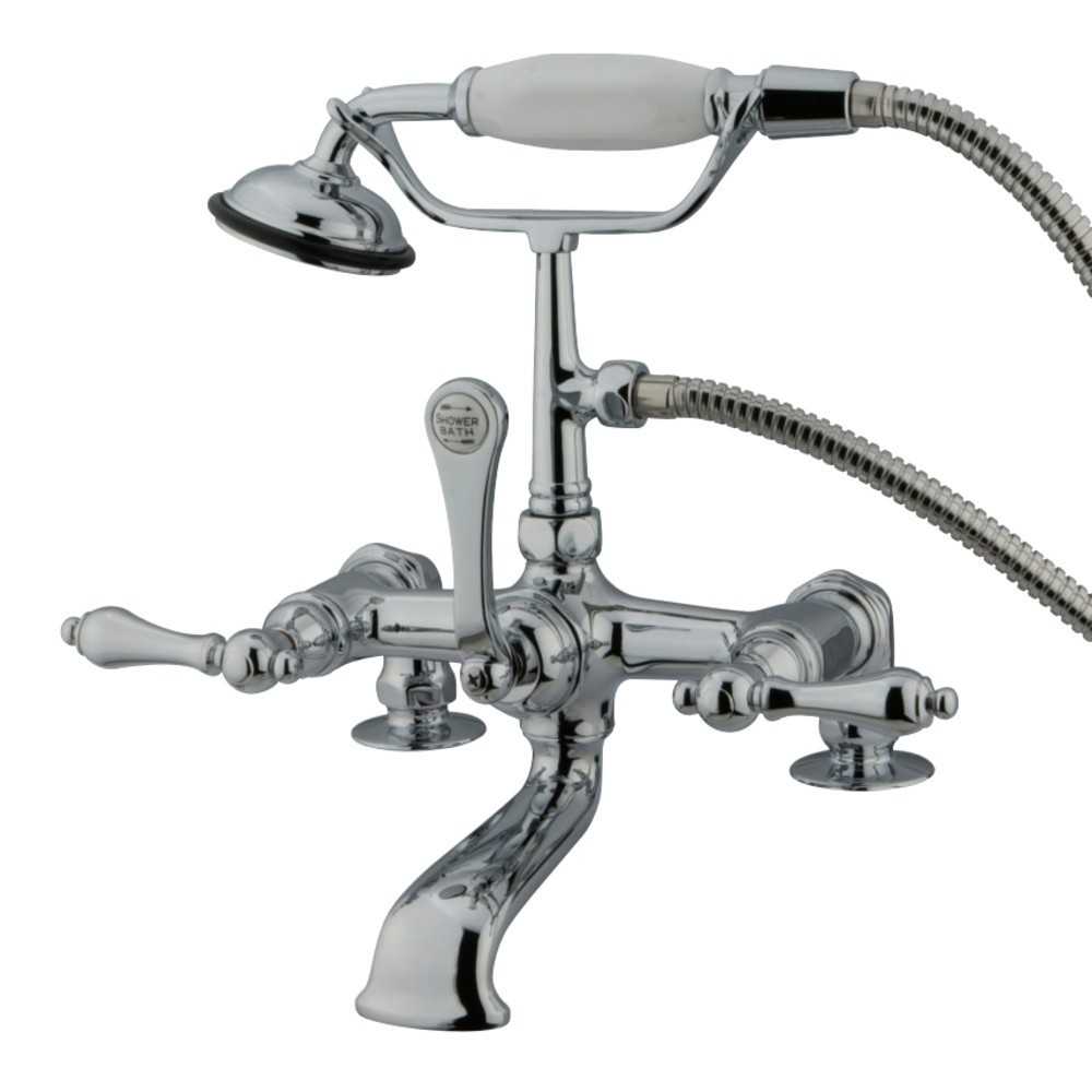 Kingston Brass Vintage 7-Inch Deck Mount Tub Faucet, Polished Chrome Kingston Brass Vintage 7-Inch Deck Mount Tub Faucet, Polished Chrome