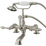 Kingston Brass Vintage 7-Inch Deck Mount Tub Faucet, Brushed Nickel
