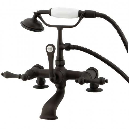 Kingston Brass Vintage 7-Inch Deck Mount Tub Faucet, Oil Rubbed Bronze