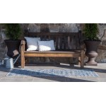 Rug Unique Loom Outdoor Traditional Blue Runner 2' 0 x 8' 0