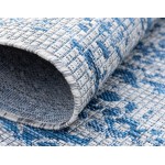 Rug Unique Loom Outdoor Traditional Blue Runner 2' 0 x 8' 0