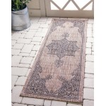 Rug Unique Loom Outdoor Traditional Beige Runner 2' 0 x 6' 0