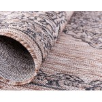 Rug Unique Loom Outdoor Traditional Beige Runner 2' 0 x 6' 0