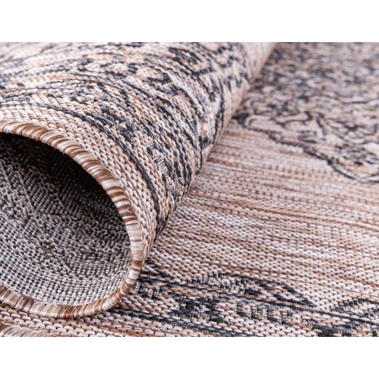 Rug Unique Loom Outdoor Traditional Beige Runner 2' 0 x 6' 0