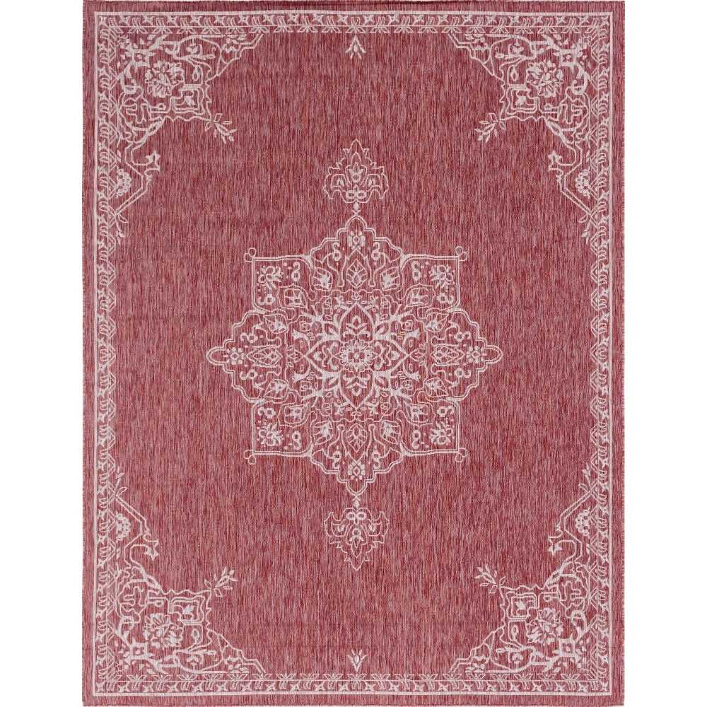 Rug Unique Loom Outdoor Traditional Rust Red Rectangular 9' 0 x 12' 0 Rug Unique Loom Outdoor Traditional Rust Red Rectangular 9' 0 x 12' 0