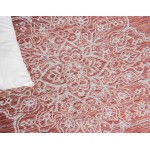 Rug Unique Loom Outdoor Traditional Rust Red Rectangular 9' 0 x 12' 0