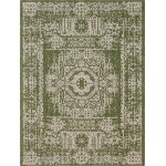 Rug Unique Loom Outdoor Traditional Green Rectangular 9' 0 x 12' 0