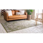 Rug Unique Loom Outdoor Traditional Green Rectangular 9' 0 x 12' 0